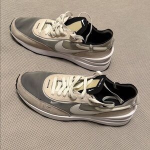 Nike Gray and White Waffle One “Summit White”